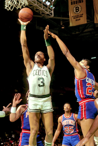 Boston Celtics Hall of Fame Inductee Dennis Johnson vs Detroit Pistons photo