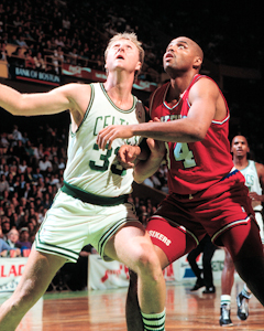 Boston Celtics Larry Bird vs Charles Barkley
