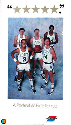Celtics Larry Bird Kevin McHale Robert Parish Danny Ainge Dennis Johnson