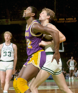 1985 NBA Finals Boston Celtics vs LA Lakers Game 6 Color 8 X 10 Photo  Picture